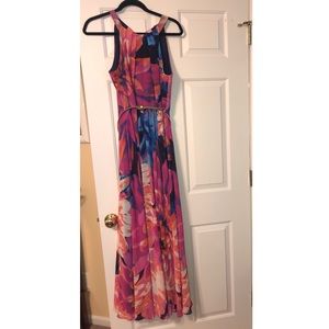 Long colorful beach dress